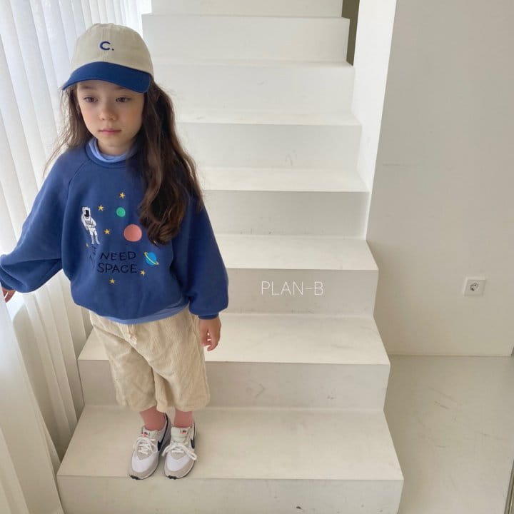 PLAN B - Korean Children Fashion - #Kfashion4kids - Space Embroidery Sweatshirt