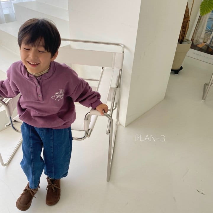 PLAN B - Korean Children Fashion - #Kfashion4kids - Popo Painting Half Open Sweatshirt - 11