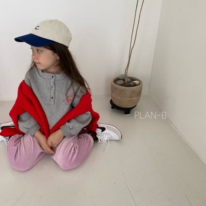 PLAN B - Korean Children Fashion - #Kfashion4kids - Popo Painting Half Open Sweatshirt - 12