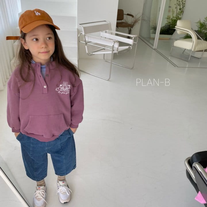 PLAN B - Korean Children Fashion - #Kfashion4kids - Popo Painting Half Open Sweatshirt - 3