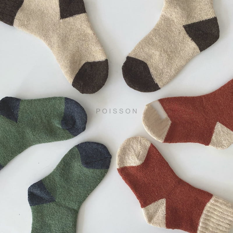 POISSON - Korean Children Fashion - #Kfashion4kids - Wool Socks [set of 3] - 7