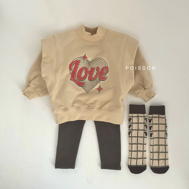 POISSON - Korean Children Fashion - #Kfashion4kids - Love Sweathsirt - 3