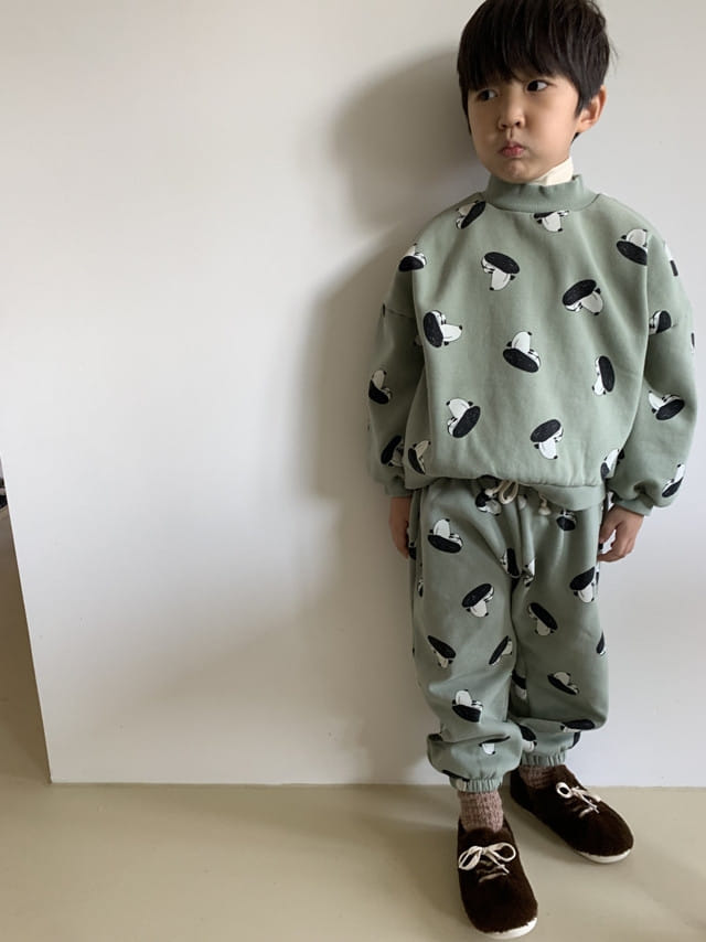 POPOCHICHI - Korean Children Fashion - #Kfashion4kids - Cartoon Dog Top Bottom Set
