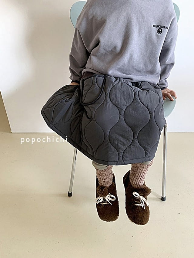 POPOCHICHI - Korean Children Fashion - #Kfashion4kids - Wave Quilting Skirt