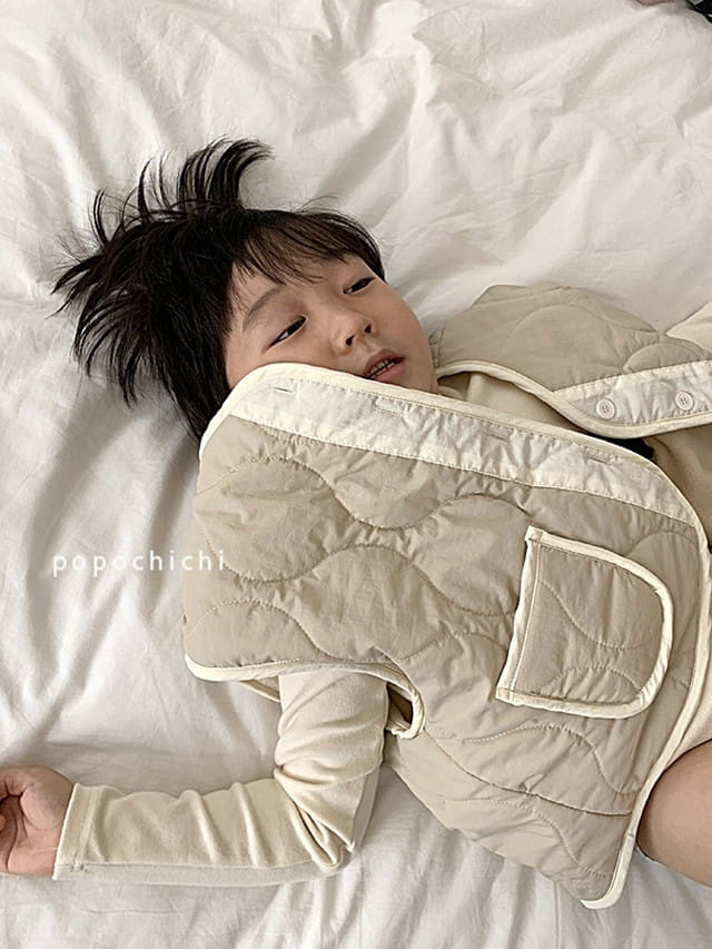 POPOCHICHI - Korean Children Fashion - #Kfashion4kids - Popochi Wave Quilitng Vest - 4