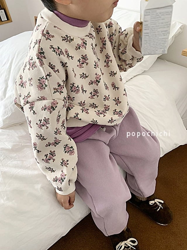 POPOCHICHI - Korean Children Fashion - #Kfashion4kids - Flower Sweatshirt - 3
