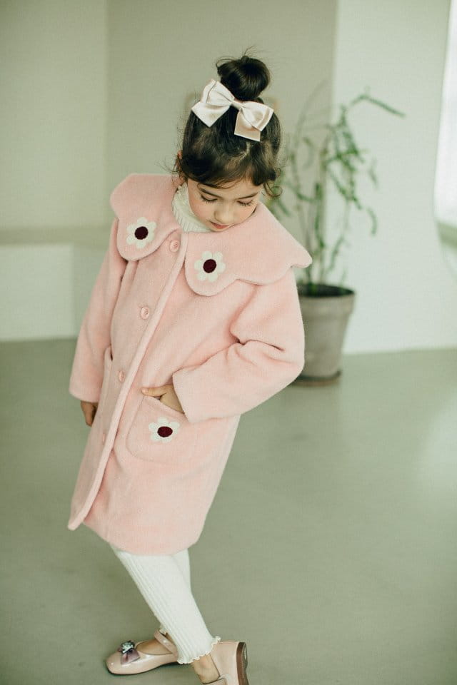 PUDDING - Korean Children Fashion - #Kfashion4kids - Flower Coat - 3