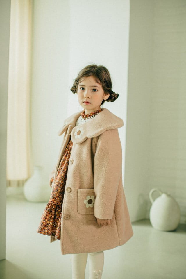 PUDDING - Korean Children Fashion - #Kfashion4kids - Flower Coat - 6