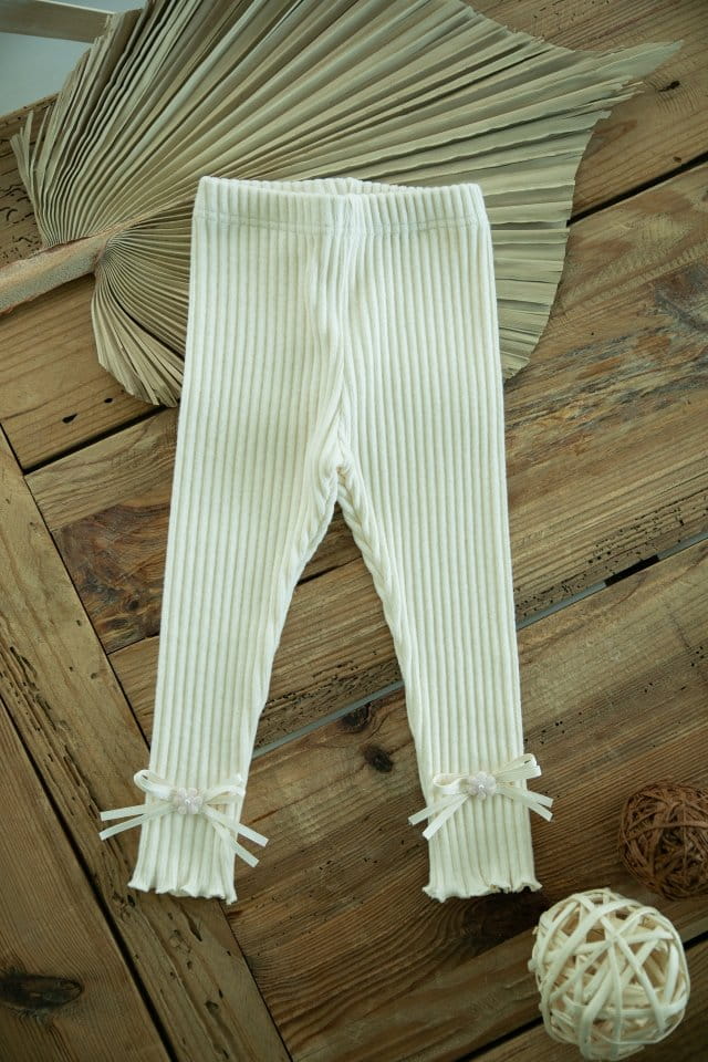 PUDDING - Korean Children Fashion - #Kfashion4kids - Rib Leggings - 3