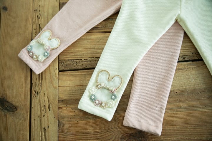 PUDDING - Korean Children Fashion - #Kfashion4kids - Rabbit Leggings