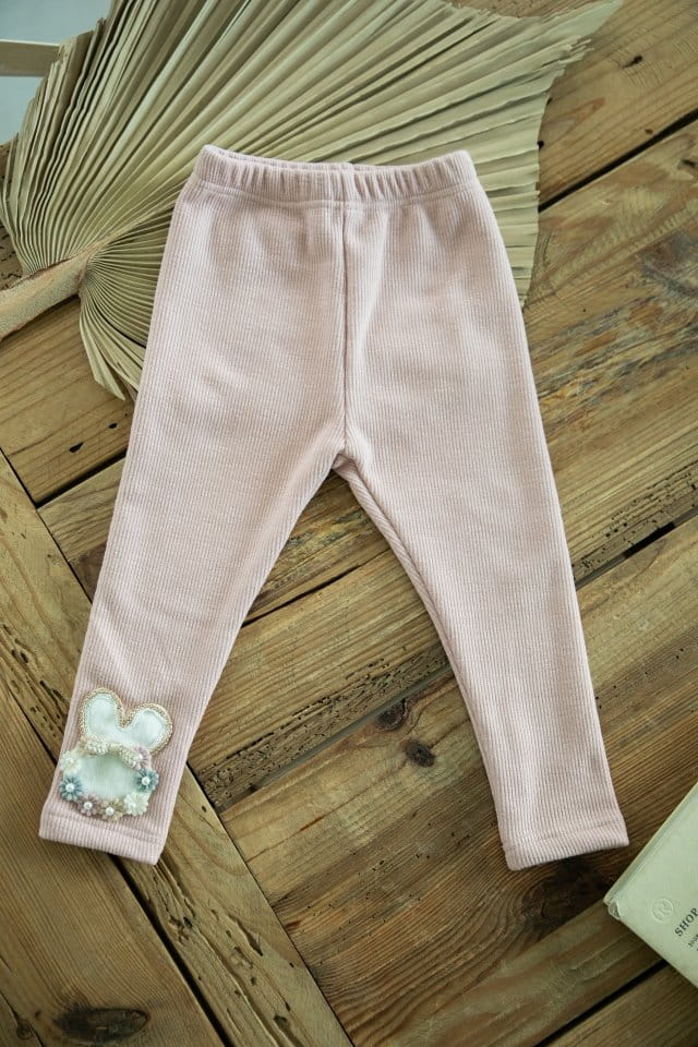 PUDDING - Korean Children Fashion - #Kfashion4kids - Rabbit Leggings - 5