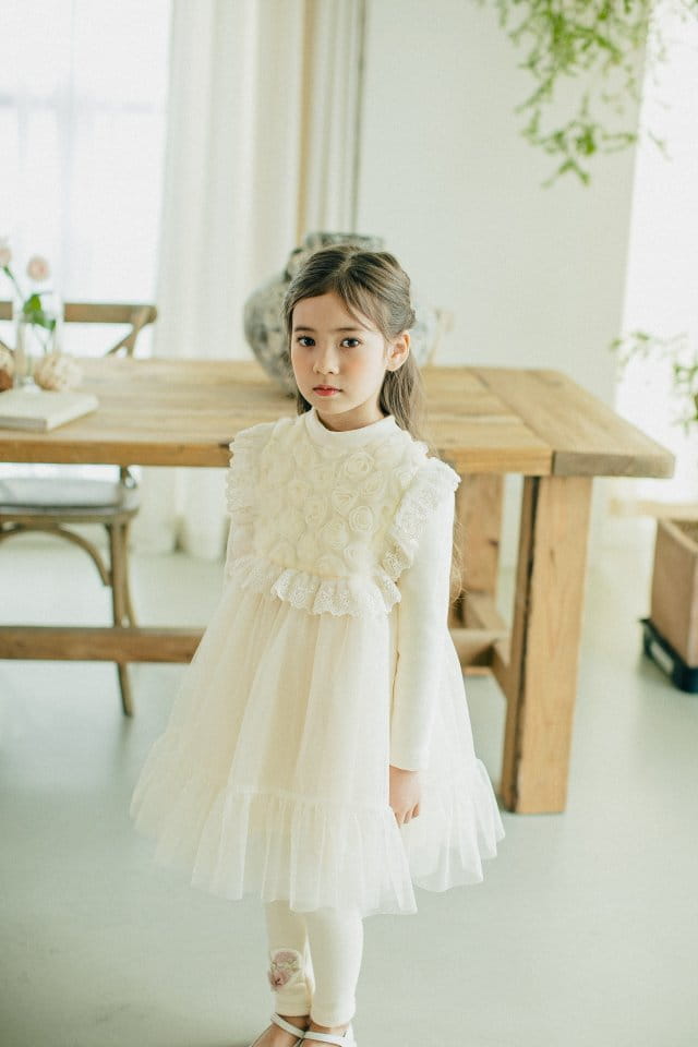 PUDDING - Korean Children Fashion - #Kfashion4kids - Rose One-piece - 8