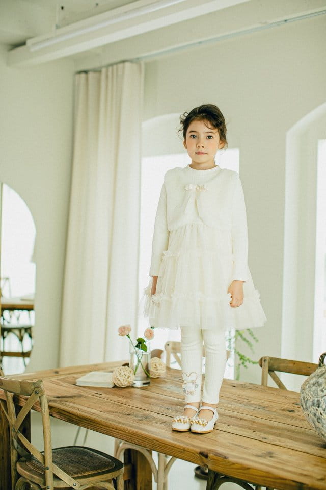 PUDDING - Korean Children Fashion - #Kfashion4kids - Fluffy Vest One-piece - 6