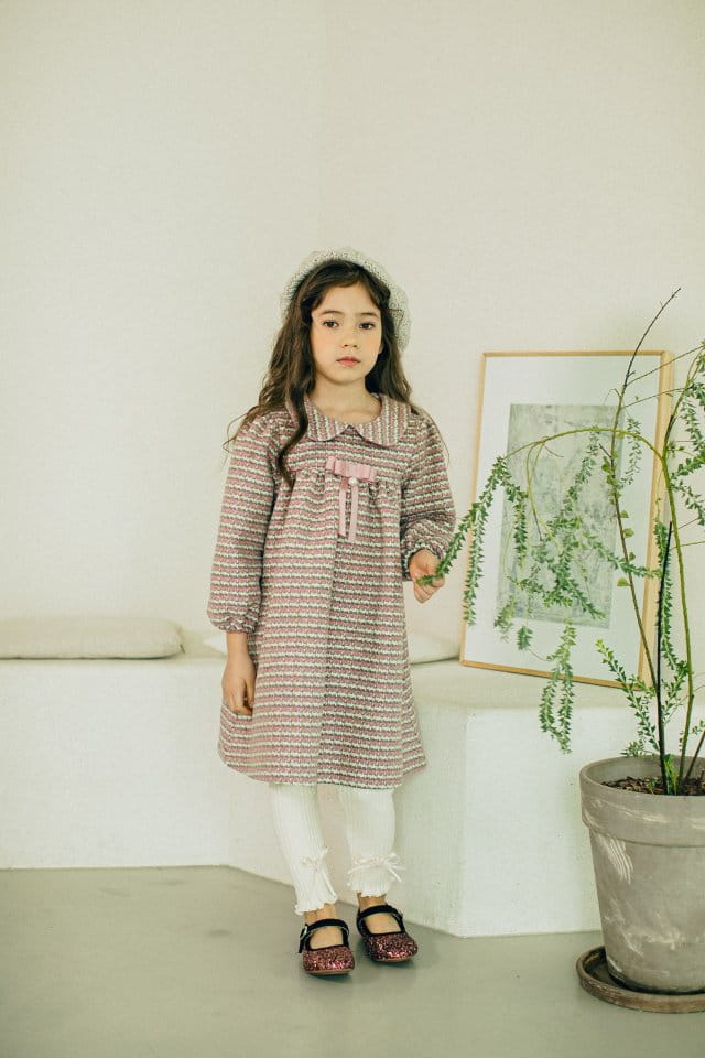 PUDDING - Korean Children Fashion - #Kfashion4kids - Check Collar One-piece - 8