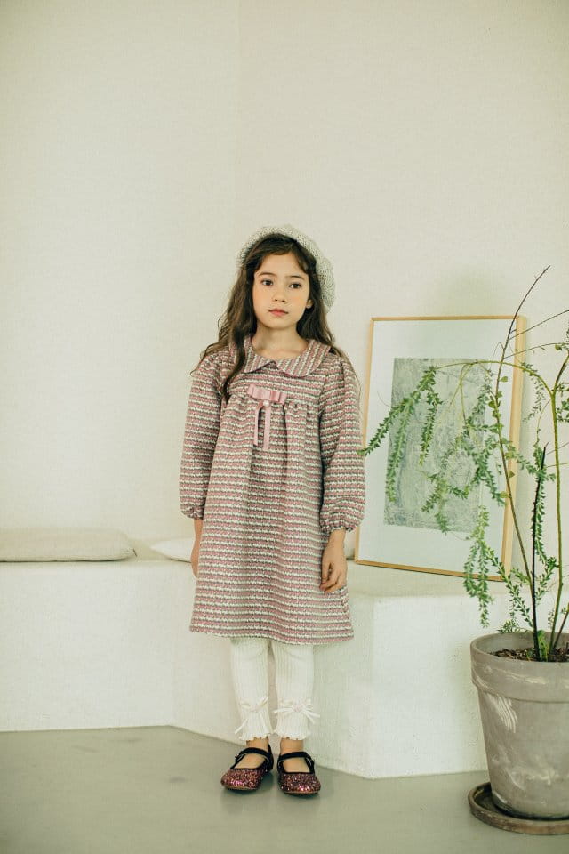 PUDDING - Korean Children Fashion - #Kfashion4kids - Check Collar One-piece - 9