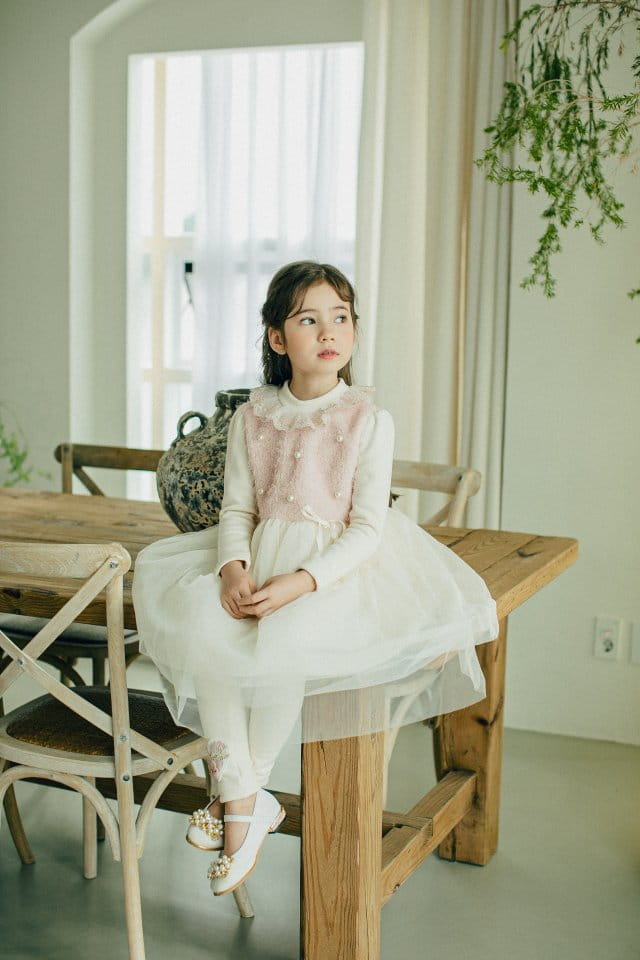 PUDDING - Korean Children Fashion - #Kfashion4kids - Pearl One-piece - 8
