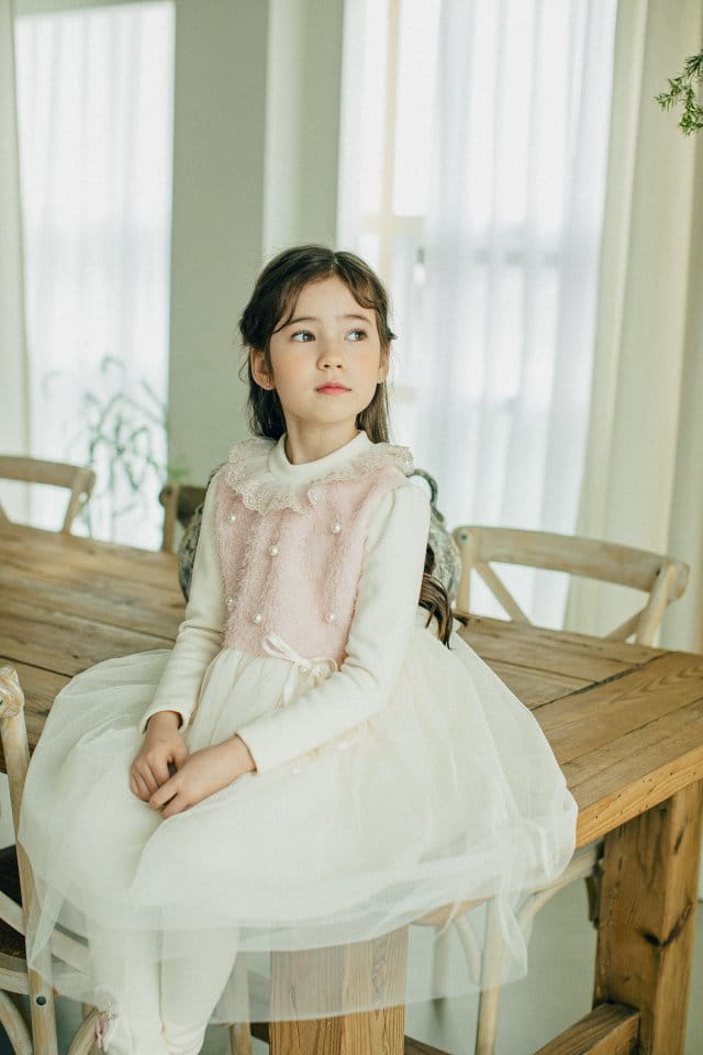 PUDDING - Korean Children Fashion - #Kfashion4kids - Pearl One-piece - 9