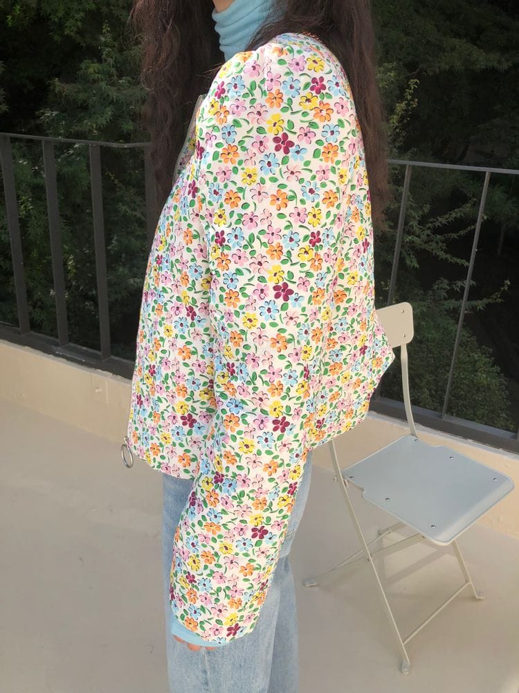 REPELLER - Korean Children Fashion - #Kfashion4kids - Flower Round Bonding Jacket - 2