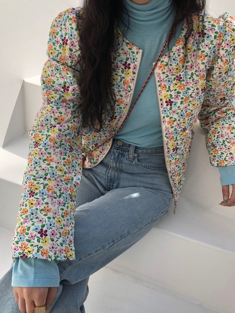 REPELLER - Korean Children Fashion - #Kfashion4kids - Flower Round Bonding Jacket - 3