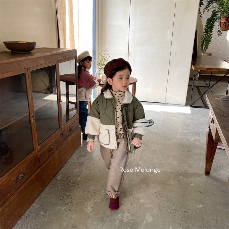 ROSE MELANGE - Korean Children Fashion - #Kfashion4kids - Merry Flower Bonding Pants - 10