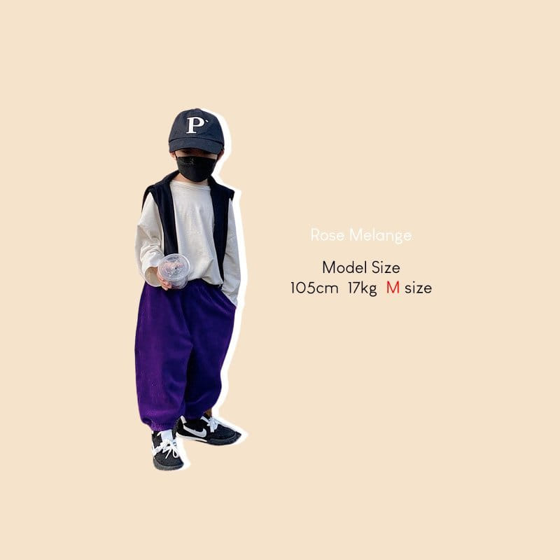 ROSE MELANGE - Korean Children Fashion - #Kfashion4kids - Winky Corduroy Pot Pants