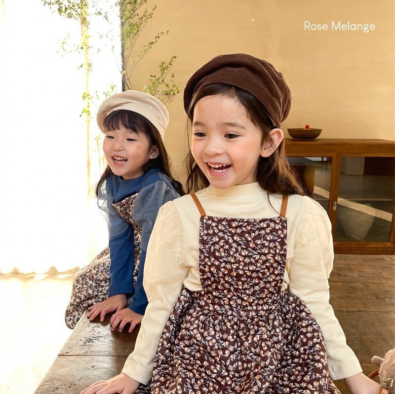 ROSE MELANGE - Korean Children Fashion - #Kfashion4kids - Acorn Quilting One-piece - 6