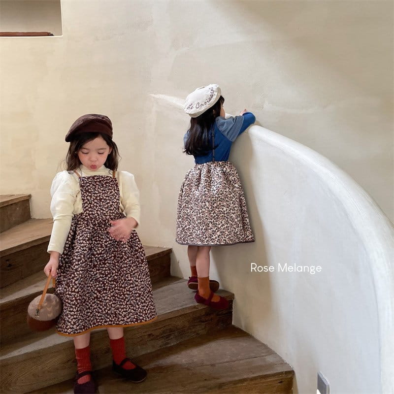 ROSE MELANGE - Korean Children Fashion - #Kfashion4kids - Acorn Quilting One-piece - 8