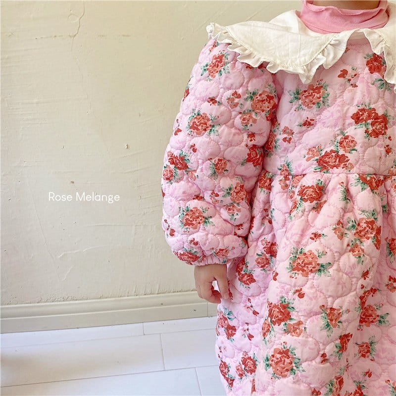 ROSE MELANGE - Korean Children Fashion - #Kfashion4kids - Rosa Quilting One-piece - 6
