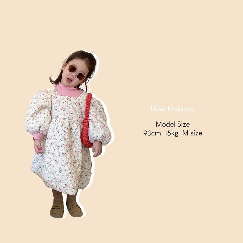 ROSE MELANGE - Korean Children Fashion - #Kfashion4kids - Angela Quilting One-piece