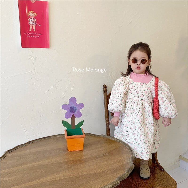 ROSE MELANGE - Korean Children Fashion - #Kfashion4kids - Angela Quilting One-piece - 3