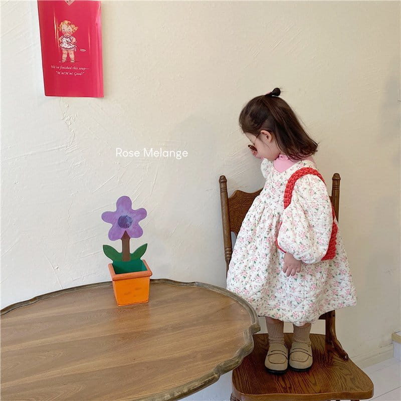 ROSE MELANGE - Korean Children Fashion - #Kfashion4kids - Angela Quilting One-piece - 5