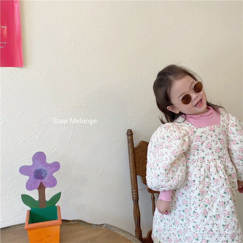 ROSE MELANGE - Korean Children Fashion - #Kfashion4kids - Angela Quilting One-piece - 6