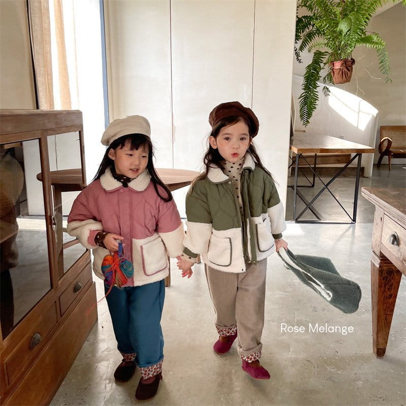 ROSE MELANGE - Korean Children Fashion - #Kfashion4kids - Half Dumble Quilting Jacket