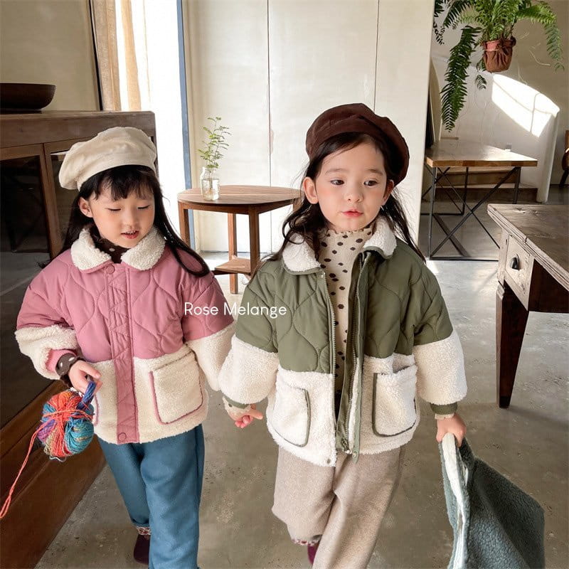ROSE MELANGE - Korean Children Fashion - #Kfashion4kids - Half Dumble Quilting Jacket - 10