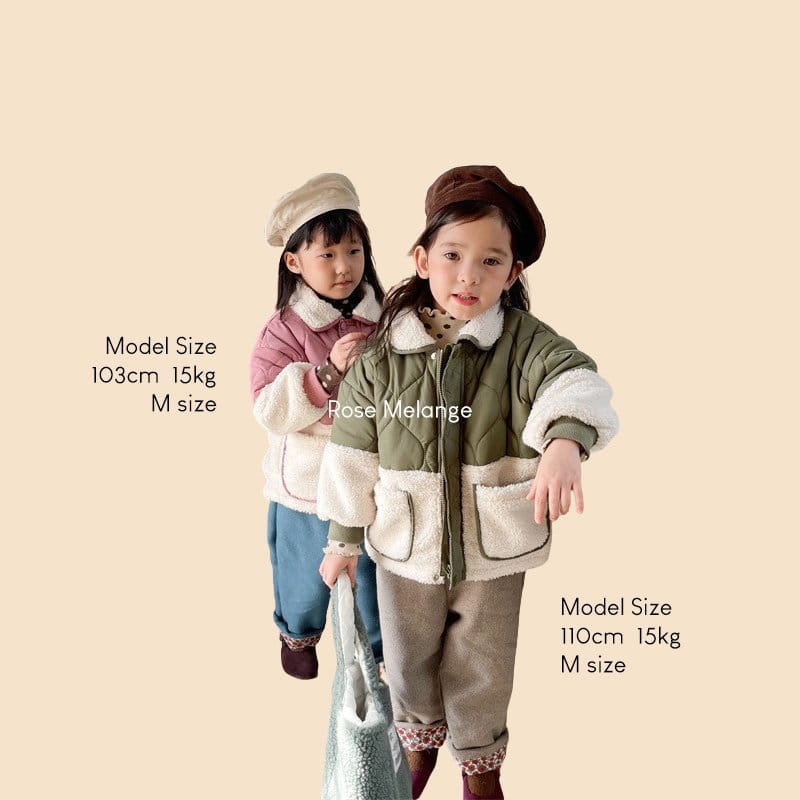 ROSE MELANGE - Korean Children Fashion - #Kfashion4kids - Half Dumble Quilting Jacket - 2