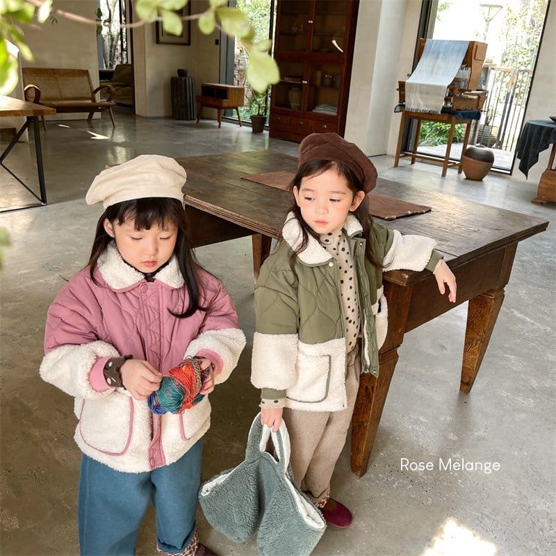 ROSE MELANGE - Korean Children Fashion - #Kfashion4kids - Half Dumble Quilting Jacket - 7