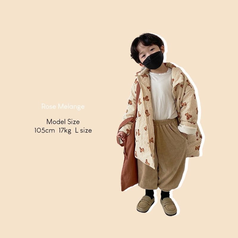 ROSE MELANGE - Korean Children Fashion - #Kfashion4kids - Bear Quilting Coat