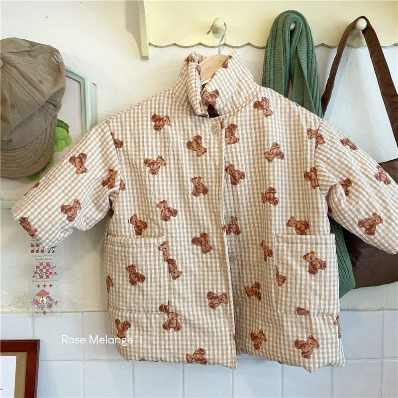 ROSE MELANGE - Korean Children Fashion - #Kfashion4kids - Bear Quilting Coat - 4