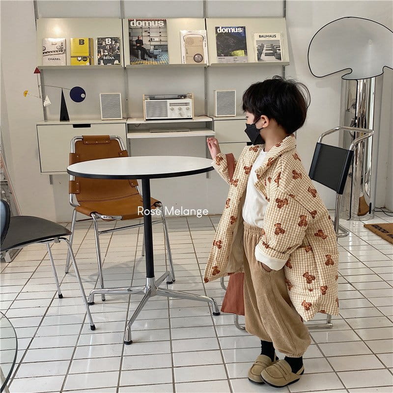 ROSE MELANGE - Korean Children Fashion - #Kfashion4kids - Bear Quilting Coat - 6