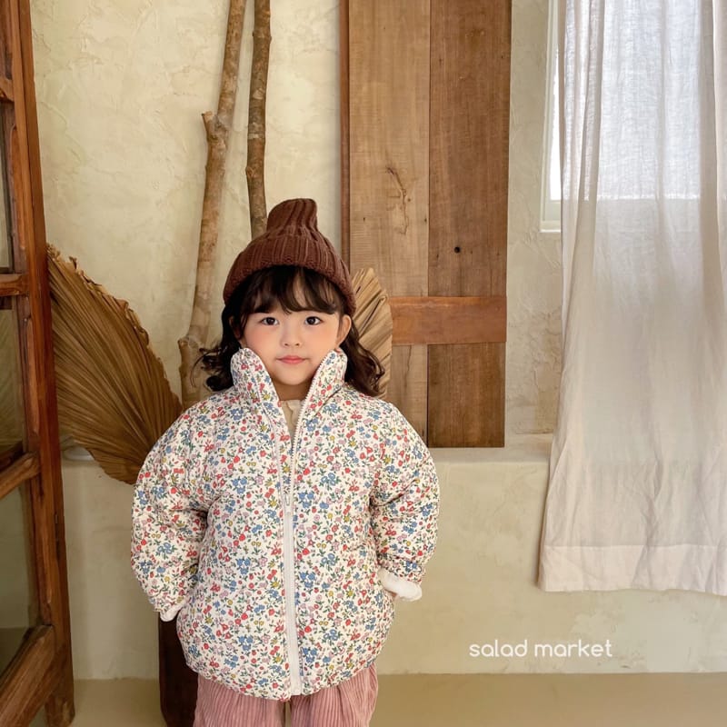 SALAD MARKET - Korean Children Fashion - #Kfashion4kids - Daisy Padding Jacket - 10