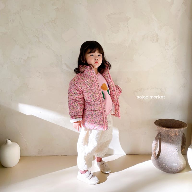 SALAD MARKET - Korean Children Fashion - #Kfashion4kids - Daisy Padding Jacket - 12