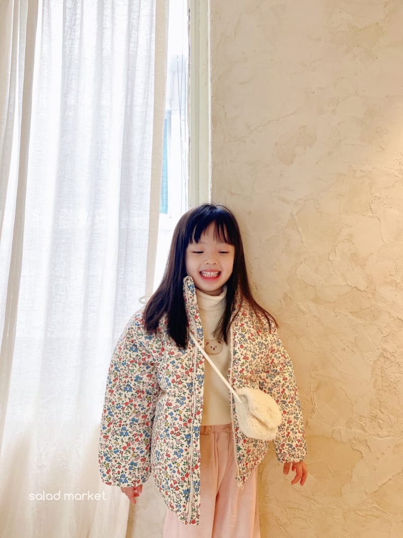 SALAD MARKET - Korean Children Fashion - #Kfashion4kids - Daisy Padding Jacket - 8