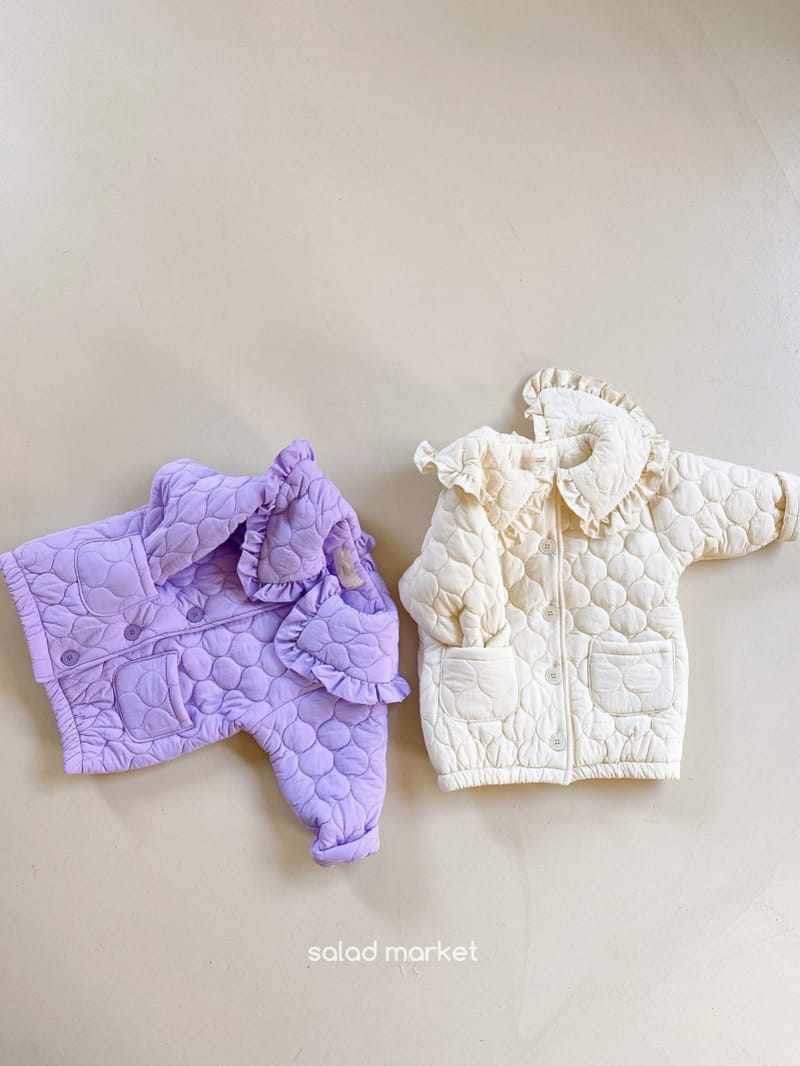 SALAD MARKET - Korean Children Fashion - #Kfashion4kids - Miu Frill Padding Coat