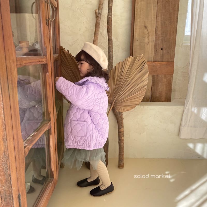 SALAD MARKET - Korean Children Fashion - #Kfashion4kids - Miu Frill Padding Coat - 10