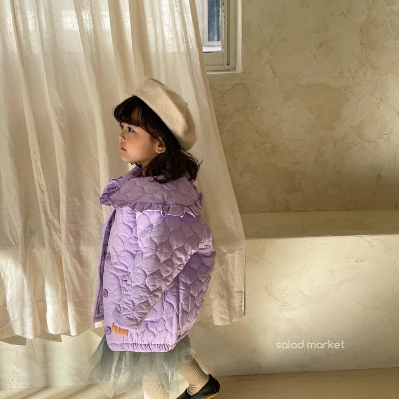 SALAD MARKET - Korean Children Fashion - #Kfashion4kids - Miu Frill Padding Coat - 12