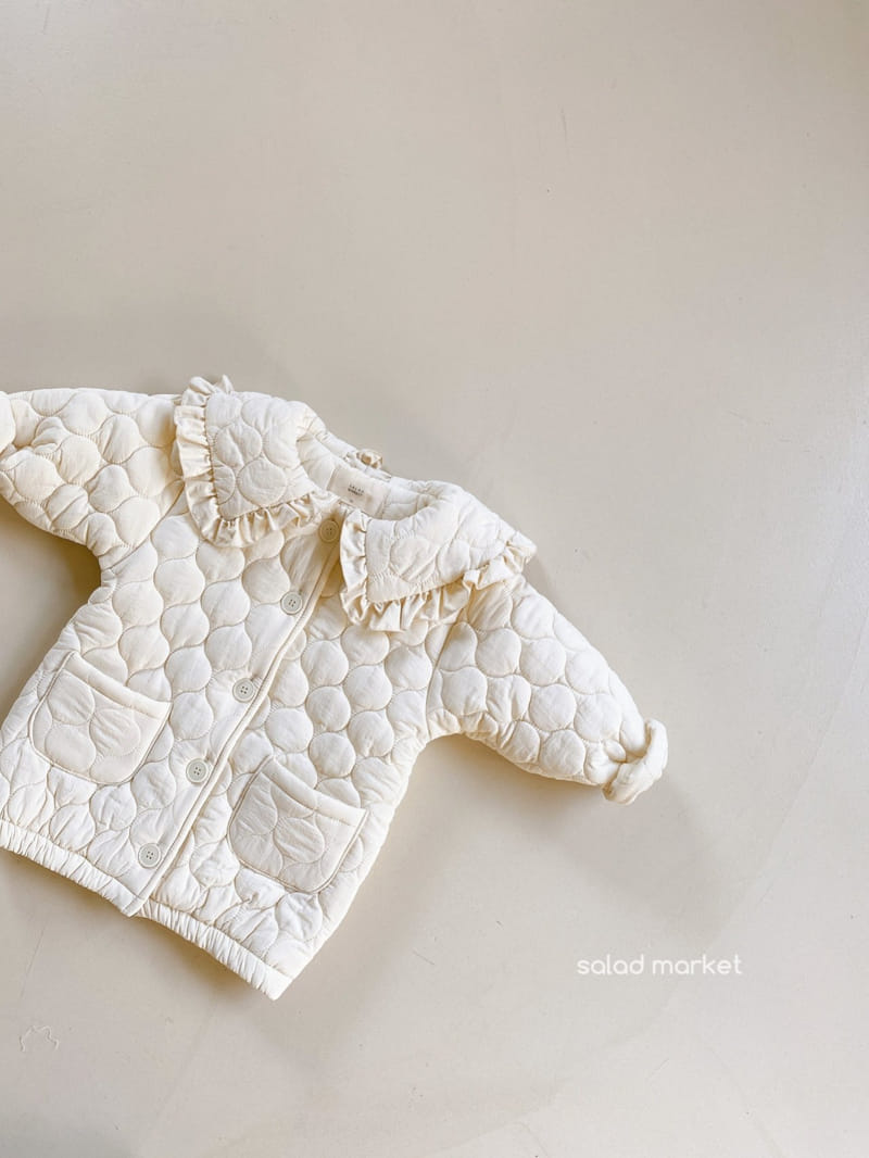 SALAD MARKET - Korean Children Fashion - #Kfashion4kids - Miu Frill Padding Coat - 2