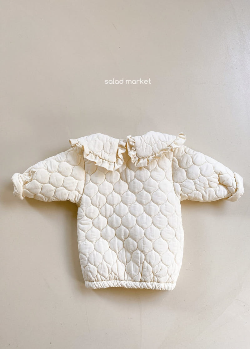 SALAD MARKET - Korean Children Fashion - #Kfashion4kids - Miu Frill Padding Coat - 3