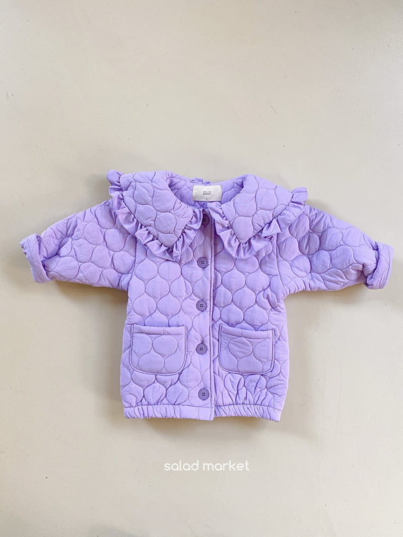 SALAD MARKET - Korean Children Fashion - #Kfashion4kids - Miu Frill Padding Coat - 5