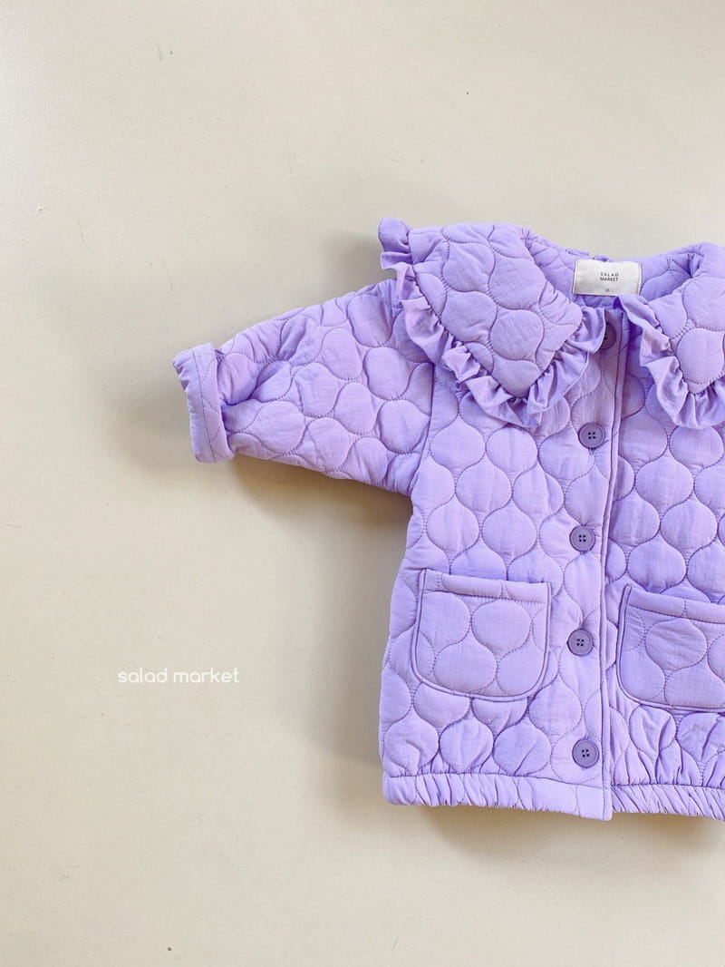 SALAD MARKET - Korean Children Fashion - #Kfashion4kids - Miu Frill Padding Coat - 6