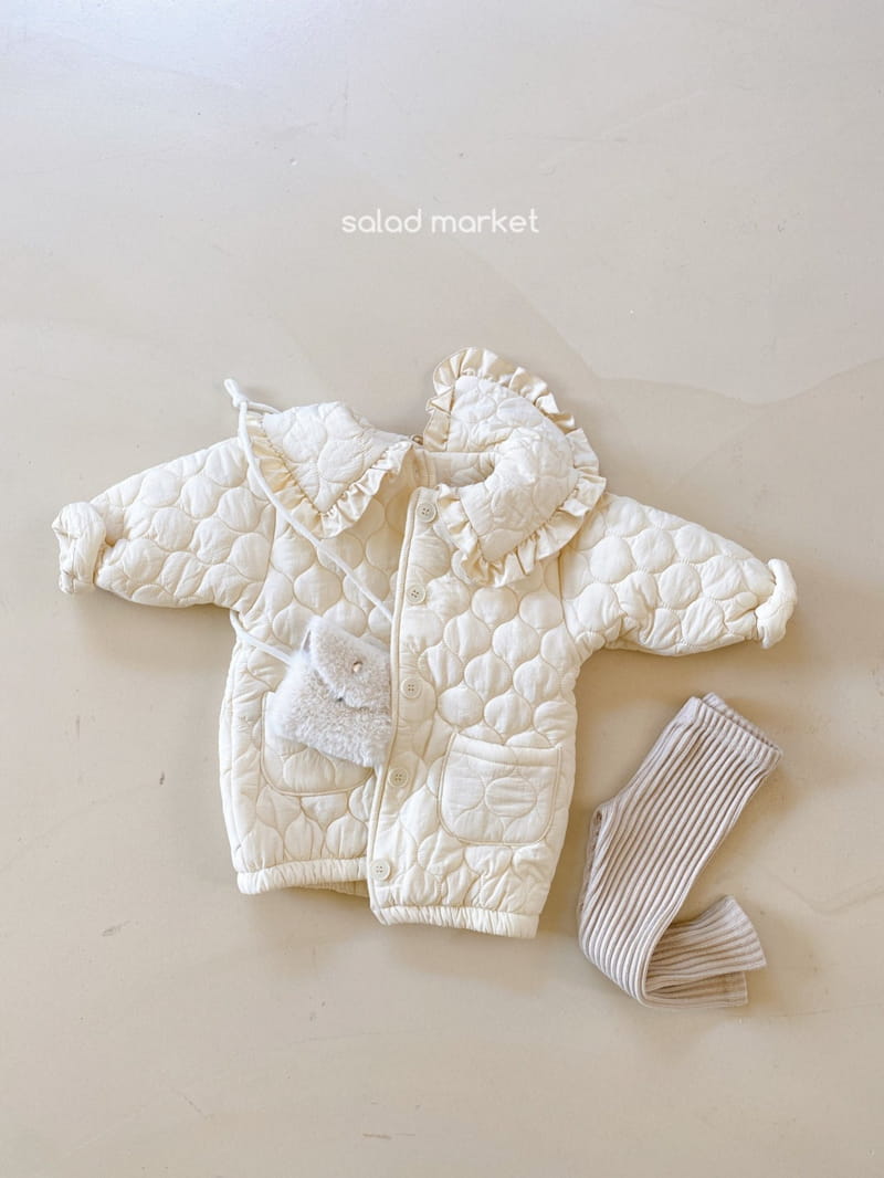 SALAD MARKET - Korean Children Fashion - #Kfashion4kids - Miu Frill Padding Coat - 8